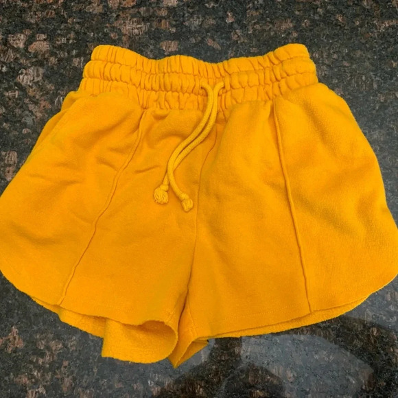 Yellow Women's Sweat shorts, Size XS - Picture 1 of 2